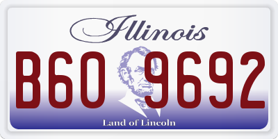 IL license plate B609692