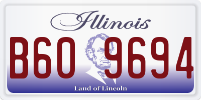 IL license plate B609694