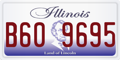 IL license plate B609695
