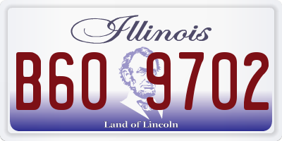 IL license plate B609702
