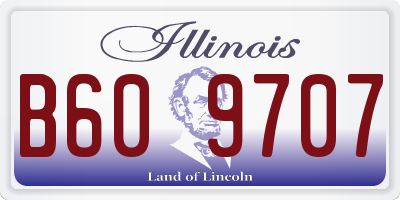 IL license plate B609707
