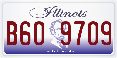 IL license plate B609709