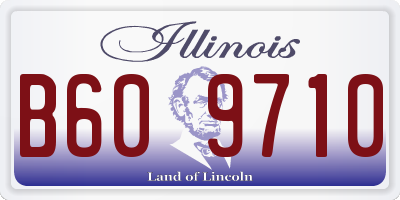 IL license plate B609710
