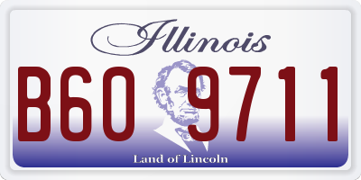IL license plate B609711