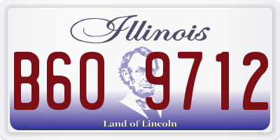 IL license plate B609712