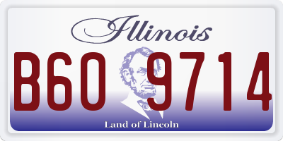 IL license plate B609714