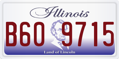 IL license plate B609715