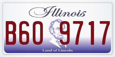 IL license plate B609717