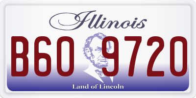 IL license plate B609720
