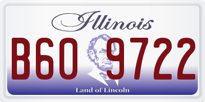 IL license plate B609722