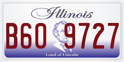 IL license plate B609727