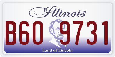 IL license plate B609731