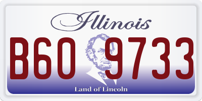 IL license plate B609733