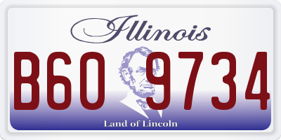IL license plate B609734