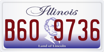 IL license plate B609736