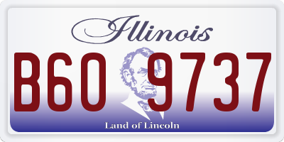 IL license plate B609737
