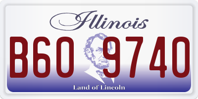 IL license plate B609740