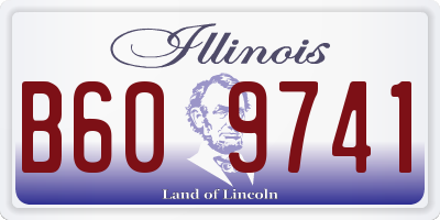 IL license plate B609741