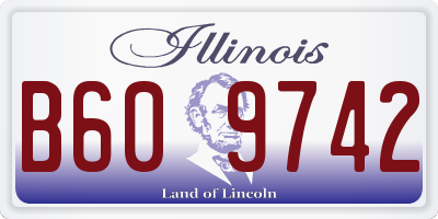 IL license plate B609742