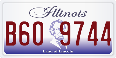 IL license plate B609744