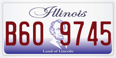 IL license plate B609745