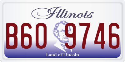 IL license plate B609746