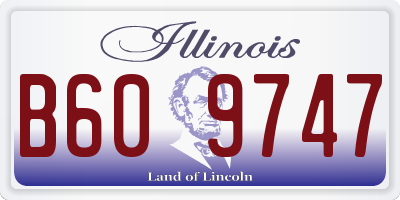 IL license plate B609747
