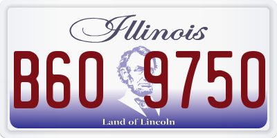 IL license plate B609750