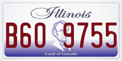 IL license plate B609755