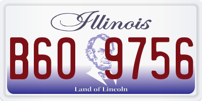 IL license plate B609756