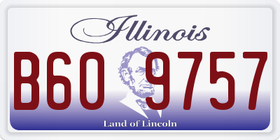 IL license plate B609757