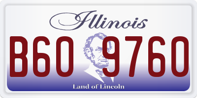 IL license plate B609760
