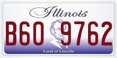 IL license plate B609762