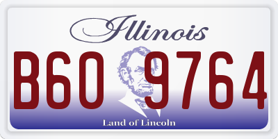 IL license plate B609764