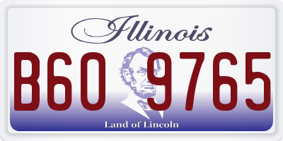 IL license plate B609765
