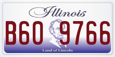 IL license plate B609766