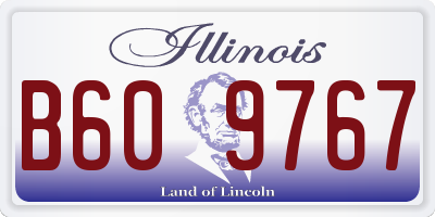IL license plate B609767