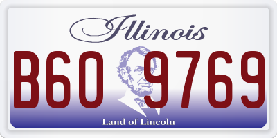 IL license plate B609769