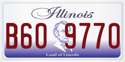 IL license plate B609770