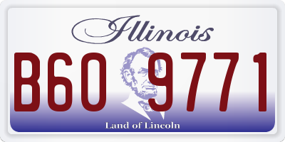 IL license plate B609771
