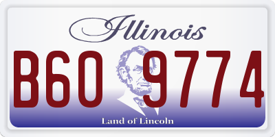 IL license plate B609774