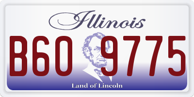 IL license plate B609775