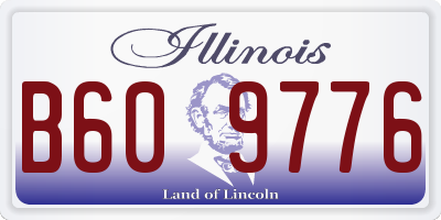 IL license plate B609776
