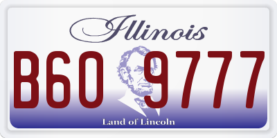IL license plate B609777
