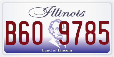 IL license plate B609785