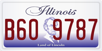 IL license plate B609787