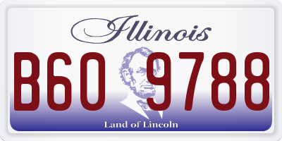 IL license plate B609788