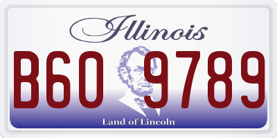 IL license plate B609789