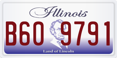 IL license plate B609791