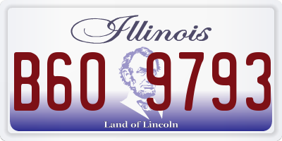 IL license plate B609793